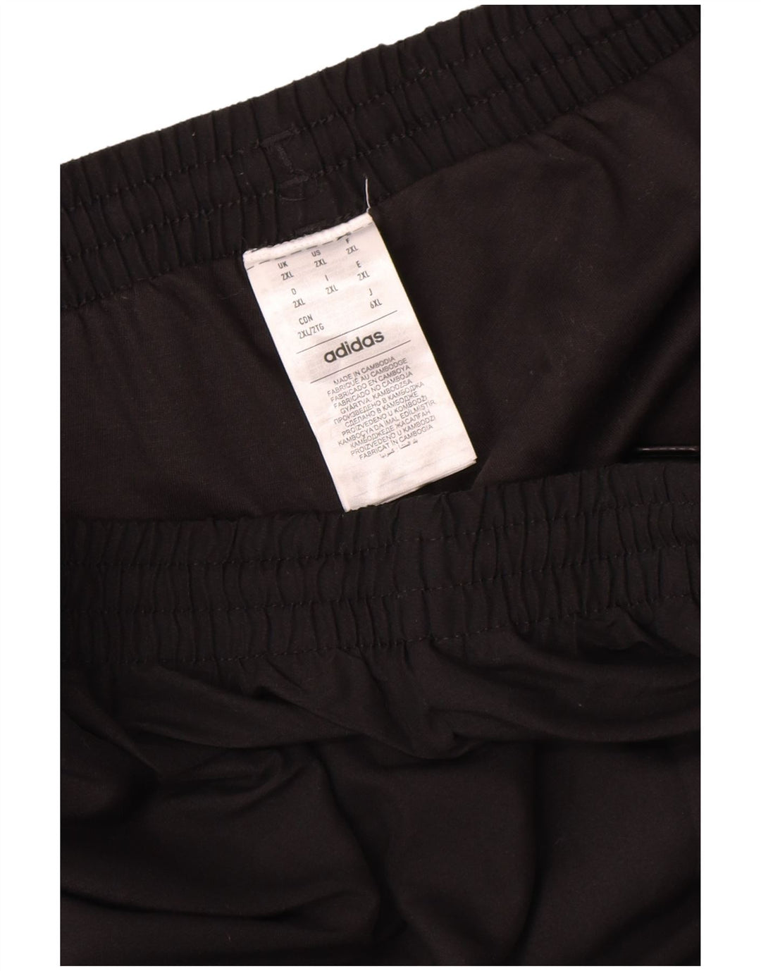 Adidas - Pantalón de chándal para hombre, talla 2XL, color negro, poliéster