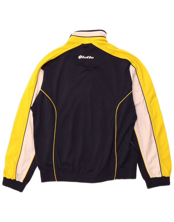 LOTTO Chaqueta de chándal para hombre Small Azul marino Colorblock Poliéster
