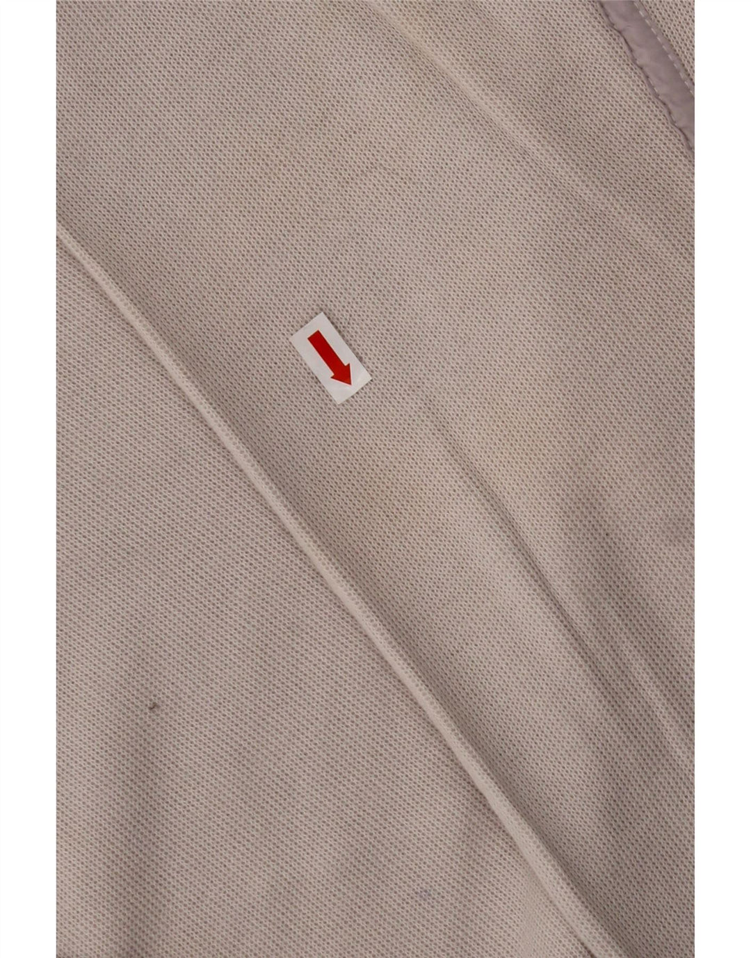 HUGO BOSS Hombre Top Manga Larga XL Algodón Color Block Blanco Roto