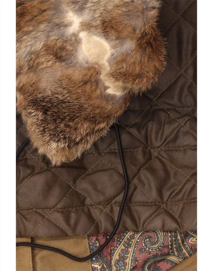 Belstaff Chaqueta de algodón encerado para mujer IT 44 Algodón caqui medio