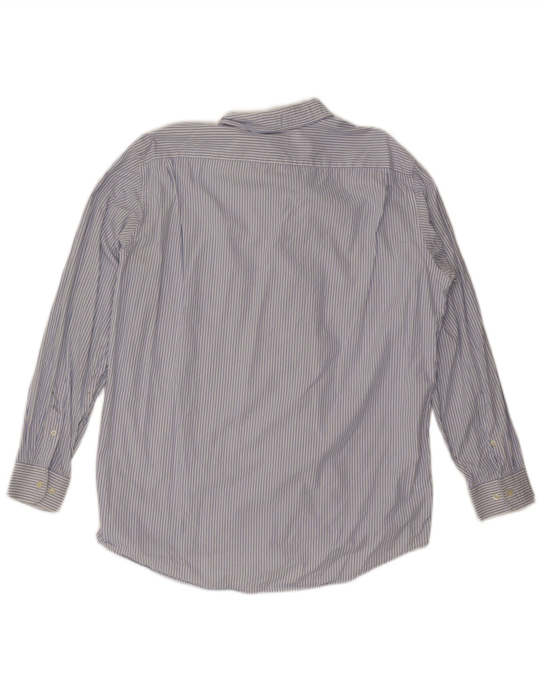 Camisa LACOSTE para hombre talla 42 algodón a rayas azul grande