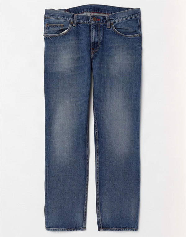 Tommy Hilfiger Vaqueros rectos para hombre W34 L31 Algodón azul