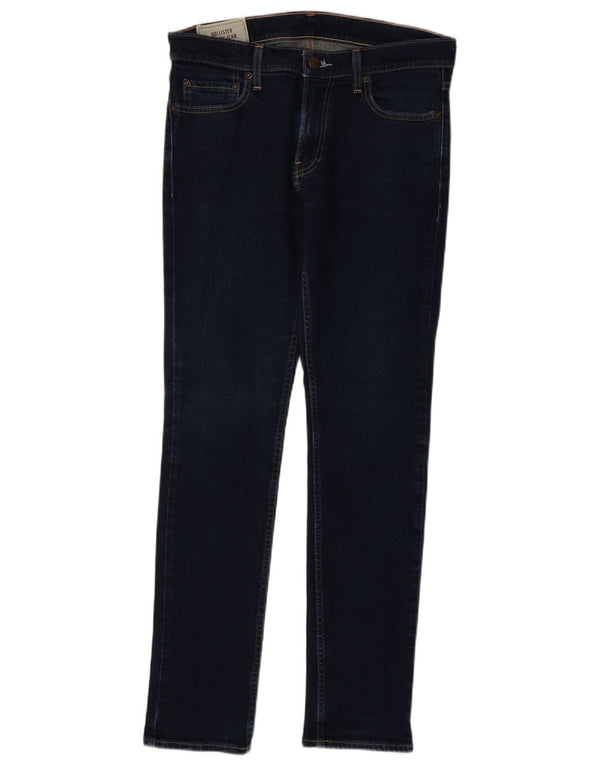 Vaqueros pitillo Hollister para hombre W32 L32 Algodón azul marino