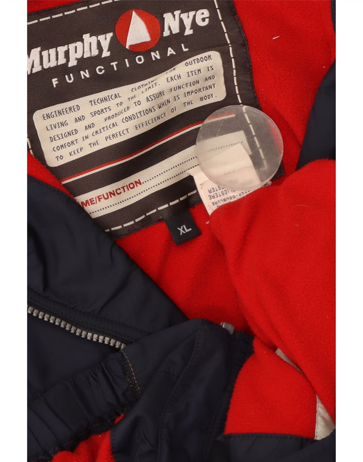 Murphy & Nye Chaqueta cortavientos para hombre UK 42 XL Poliéster azul marino