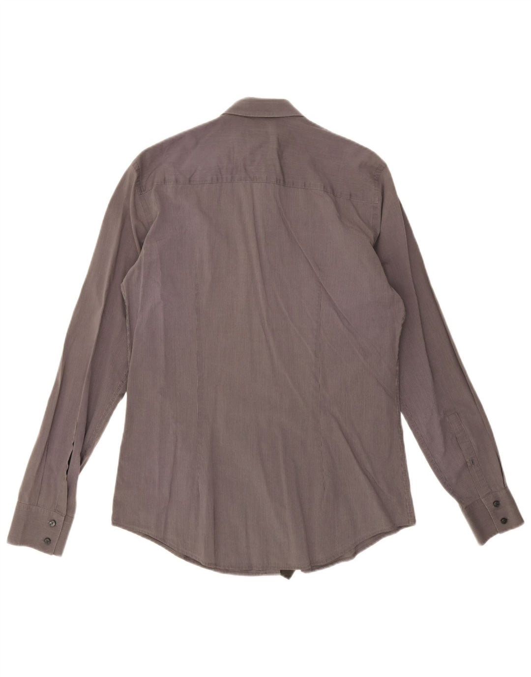 Camisa Calvin Klein Hombre Slim Fit Rayas Gris Medio