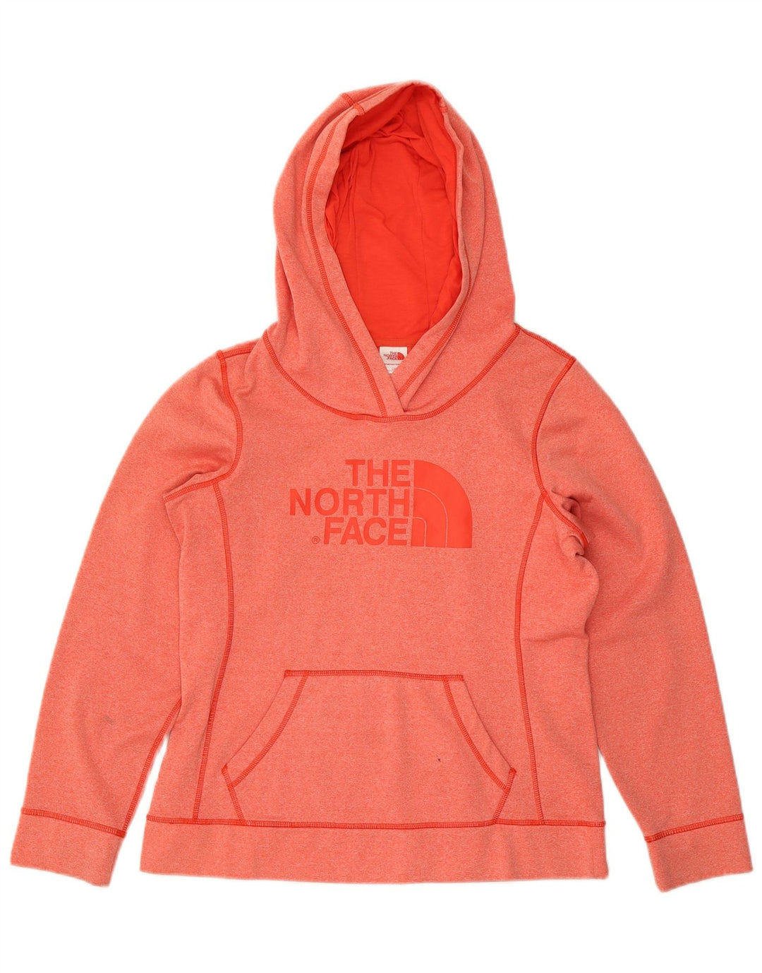 THE NORTH FACE Jersey con capucha gráfico para mujer UK 44 Grande Naranja Poliéster