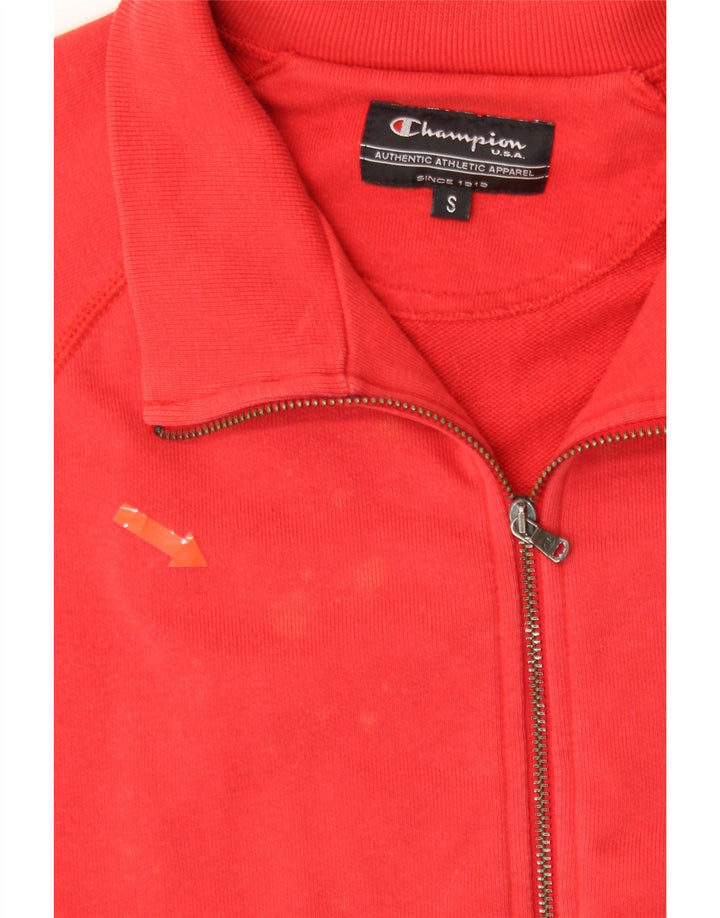 CHAMPION Womens Tracksuit Top Jacket UK 10 Small Red Cotton Vintage Champion and Second-Hand Champion from Messina Hembry 