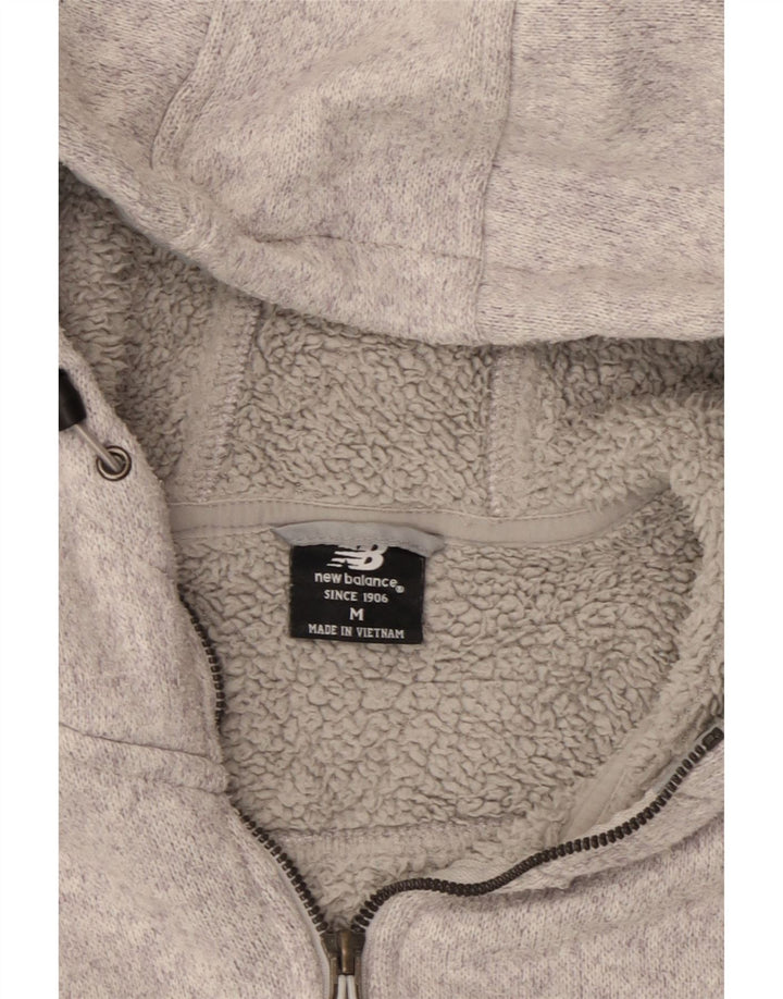 New Balance Sudadera con capucha y cremallera para mujer UK 14 Poliéster gris medio