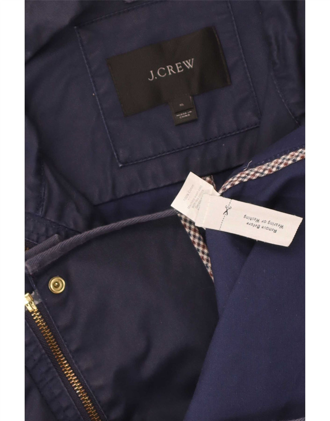 J. Crew Chaqueta utilitaria para mujer UK 40 XL Algodón azul marino