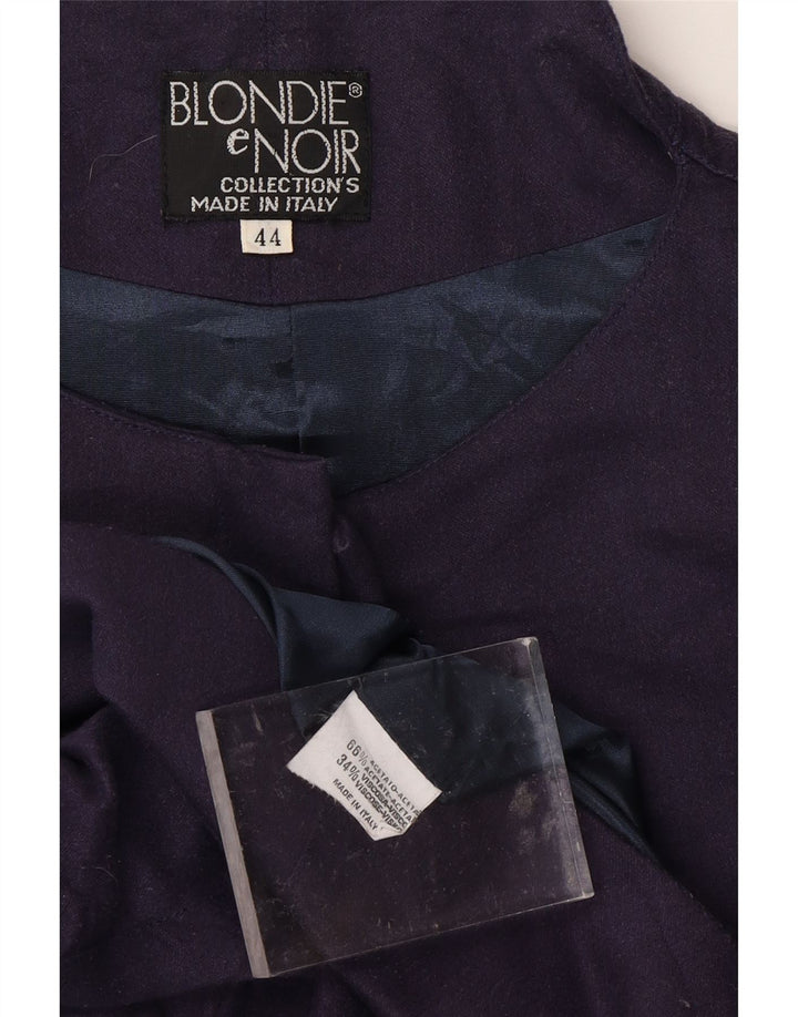 Chaqueta bomber VINTAGE para mujer IT 44 Acetato azul marino medio