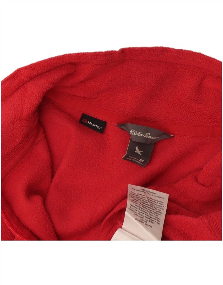 Eddie Bauer Jersey de forro polar con cuello y cremallera para mujer UK 14 Poliéster rosa medio