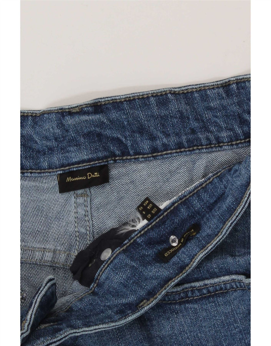 Massimo Dutti Vaqueros Slim Mujer EU 40 Medium W30 L28 Azul