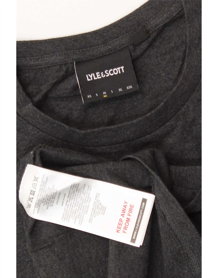 Camiseta Lyle & Scott Hombre Top Algodón Gris Medio
