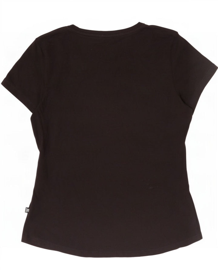 Puma - Camiseta gráfica para mujer, talla 40, talla M, color negro