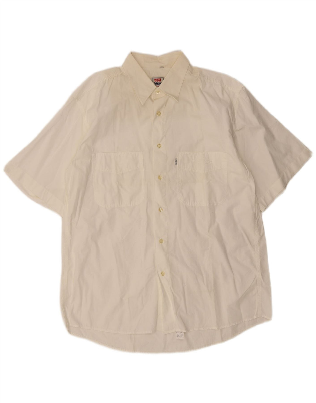 Levi's Camisa De Manga Corta Para Hombre Grande Blanca