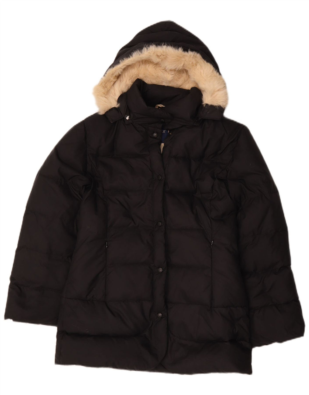 Moncler Cazadora acolchada con capucha para niña 11-12 años Negro Poliéster