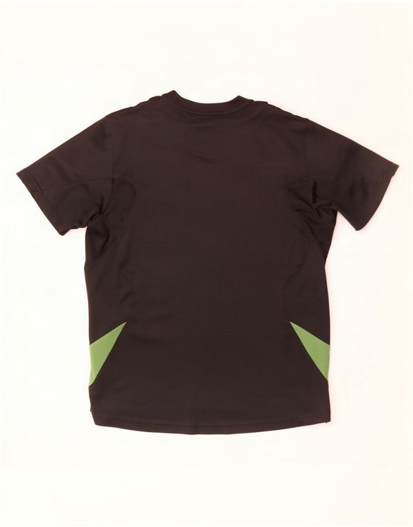 Adidas Camiseta para hombre Top UK 42/44 Large Negro Colorblock Poliéster