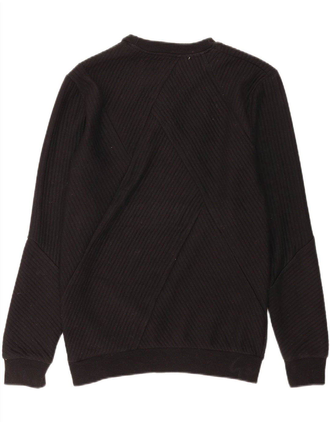 Zara Hombre Sudadera Jumper Medium Negro Algodón