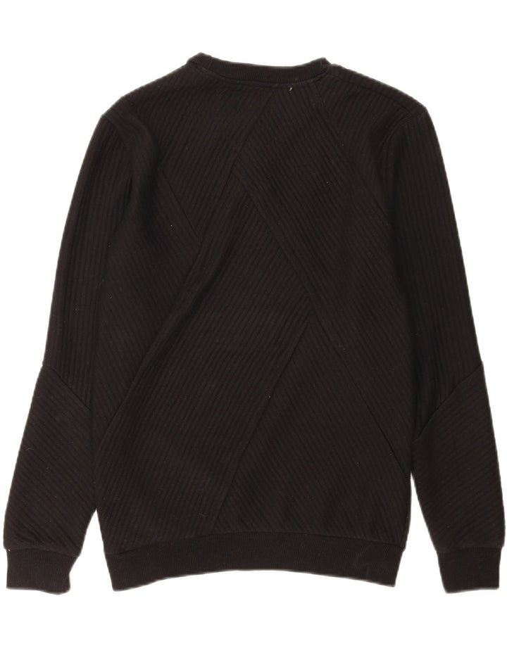Zara Hombre Sudadera Jumper Medium Negro Algodón