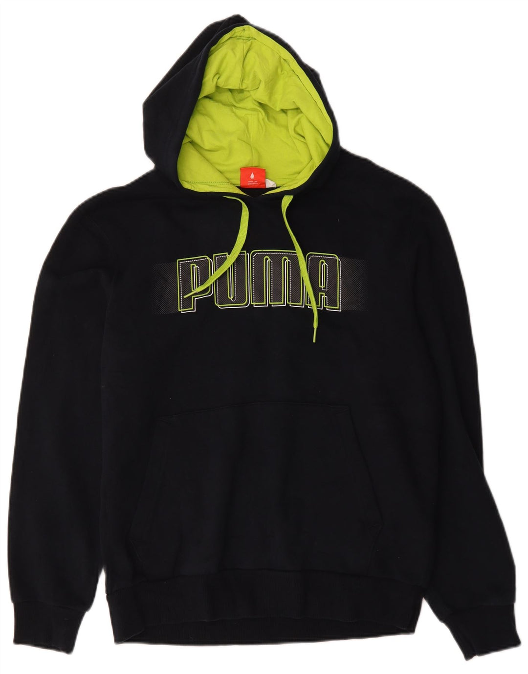 Puma Hombre Sudadera Con Capucha Gráfica Jersey De Algodón Azul Marino Mediano