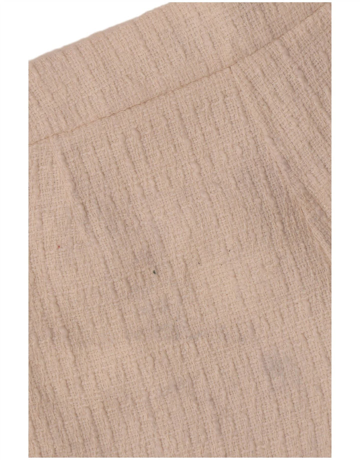 Zara Mujer Pantalones Cortos Casuales Medianos W28 Blanco