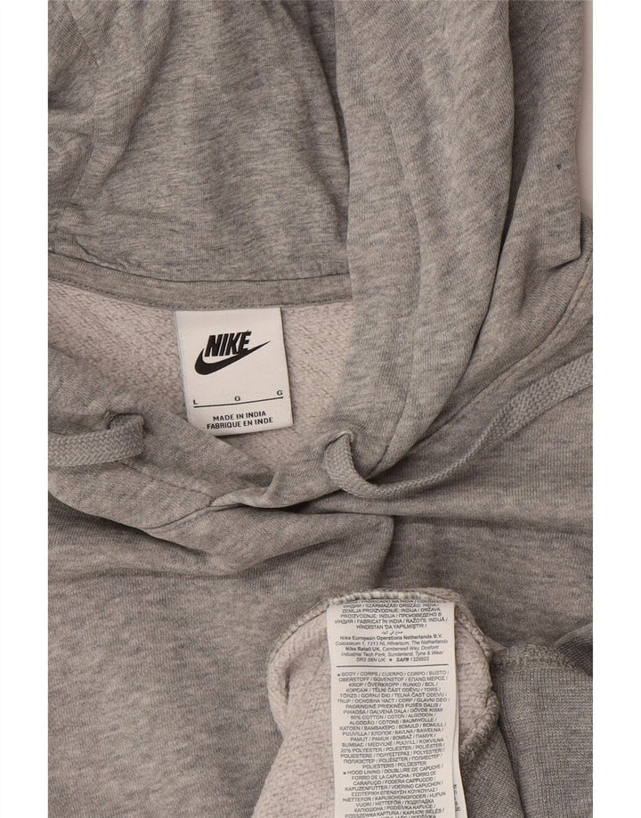 Nike - Sudadera con capucha para hombre, talla grande, algodón gris
