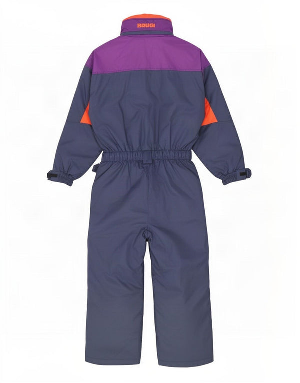 Brugi Mono de esquí con capucha para hombre UK 42 Large Azul Colorblock Poliamida