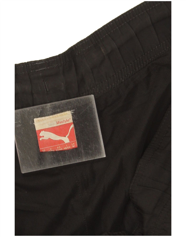 Puma Shorts Deportivos Gráficos Para Hombre Negro Mediano