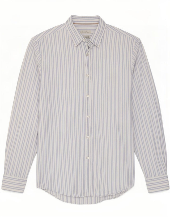 Camisa Massimo Dutti Hombre Large Algodón Rayas Azul