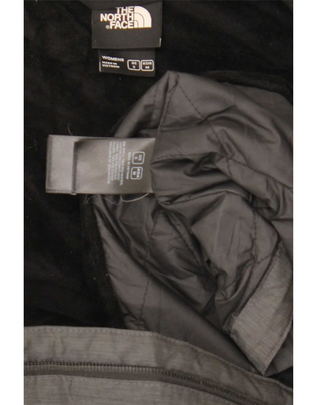 The North Face Chaqueta cortavientos con capucha para mujer UK 44 Poliéster gris medio
