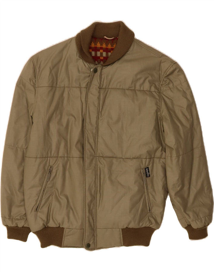 NINO Mens Windbreaker Jacket IT 50 Large Green Polyester Vintage NINO and Second-Hand NINO from Messina Hembry 