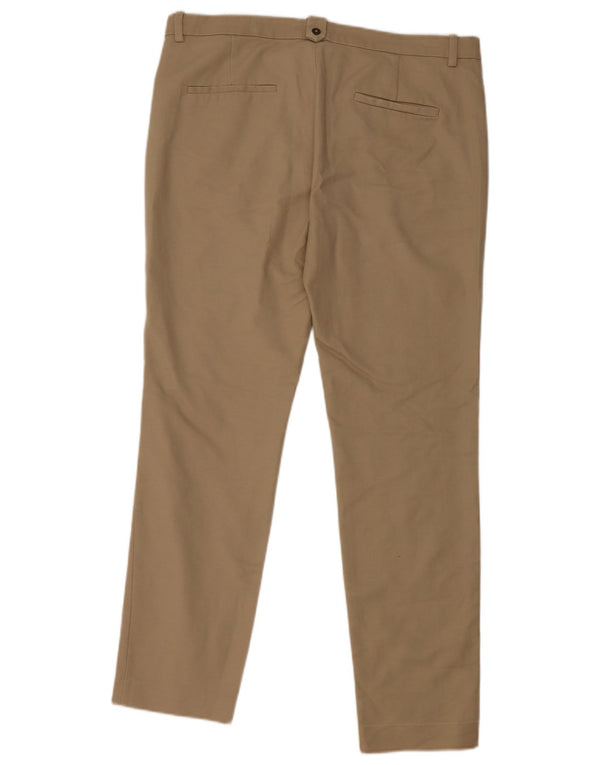 Zara Mujer Pantalón Chino Slim EU 40 Medium W34 L27 Algodón Beige