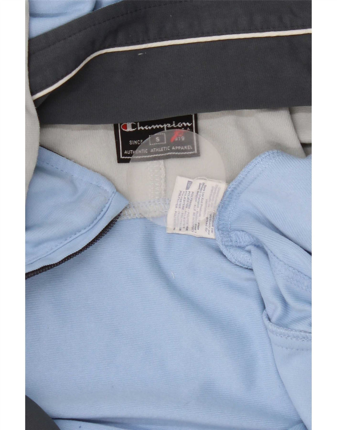 Champion Chaqueta De Chándal Con Capucha Para Hombre Poliéster Color Block Azul Pequeño