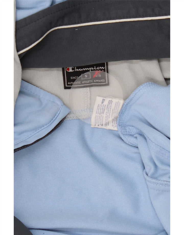 Champion Chaqueta De Chándal Con Capucha Para Hombre Poliéster Color Block Azul Pequeño