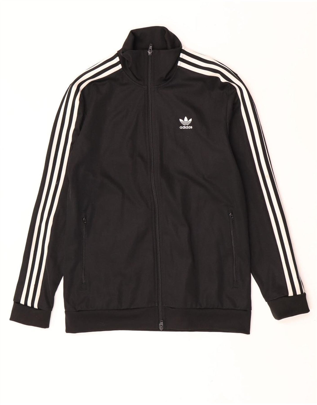 Adidas Hombre Chándal Top Chaqueta Mediano Negro Algodón