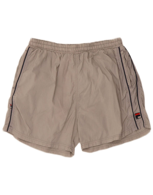 Fila Shorts deportivos para hombre Small Grey Nylon