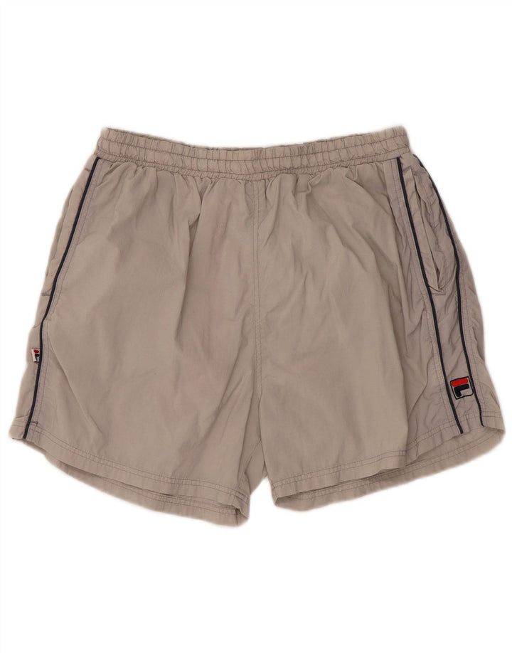 Fila Shorts deportivos para hombre Small Grey Nylon