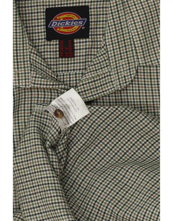 Camisa Dickies Hombre Poliéster Pata De Gallo Verde Medio