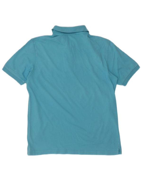 Polo Diadora Hombre Algodón Azul Medio