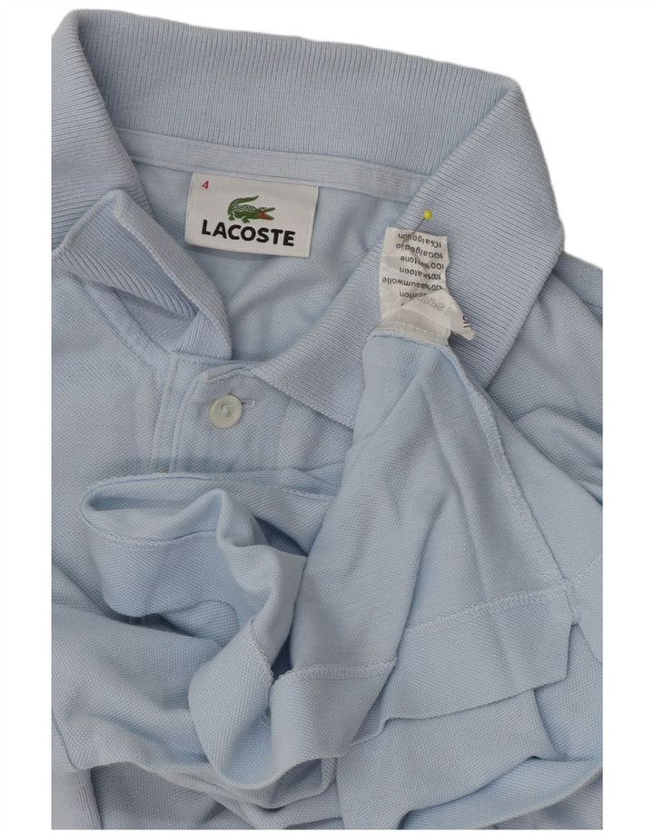 Polo Lacoste para hombre talla 4 algodón azul medio