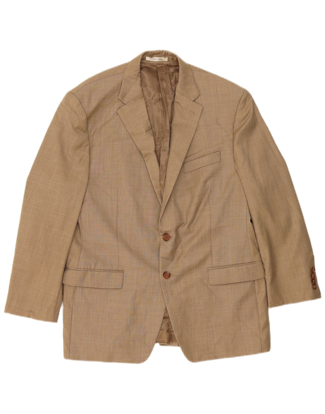 Ralph Lauren Chaqueta Blazer de 2 Botones para Hombre UK 42 Grande Lana Beige