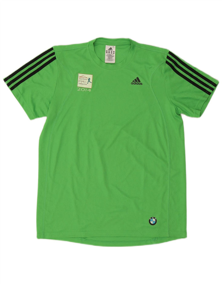 Adidas Hombre Aohna Graphic Camiseta Top Poliéster Verde Medio