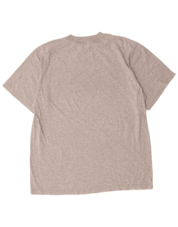 Adidas - Camiseta gráfica para hombre, talla grande, algodón gris