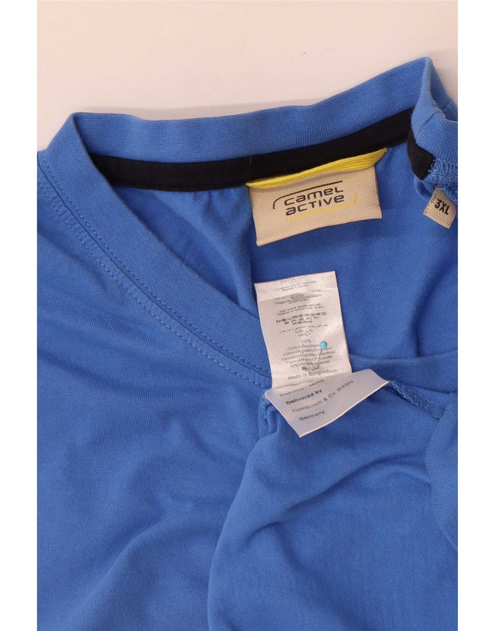 Camel Active Camiseta Hombre Top 3XL Azul Algodón