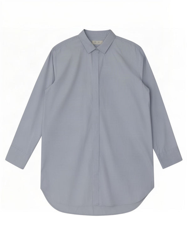 M.I.H Jeans Vestido camisero de ajuste relajado para mujer UK 10 Small Blue Cotton