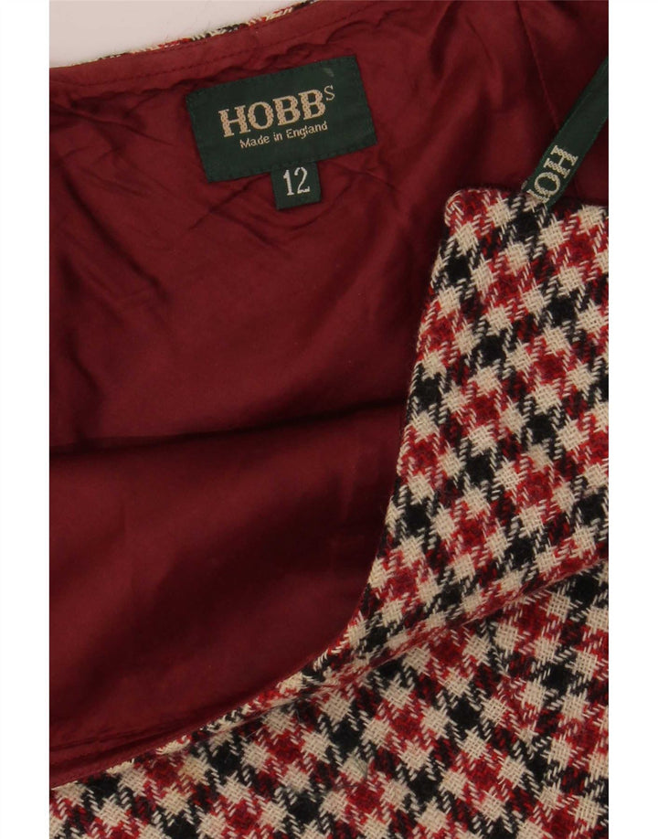 Hobbs Falda Acampanada para Mujer UK 12 Medium W30 Pata de Gallo Multicolor