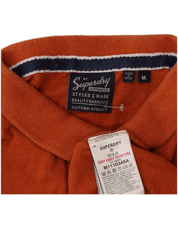 Superdry Polo Gráfico De Algodón Naranja Medio Para Hombre