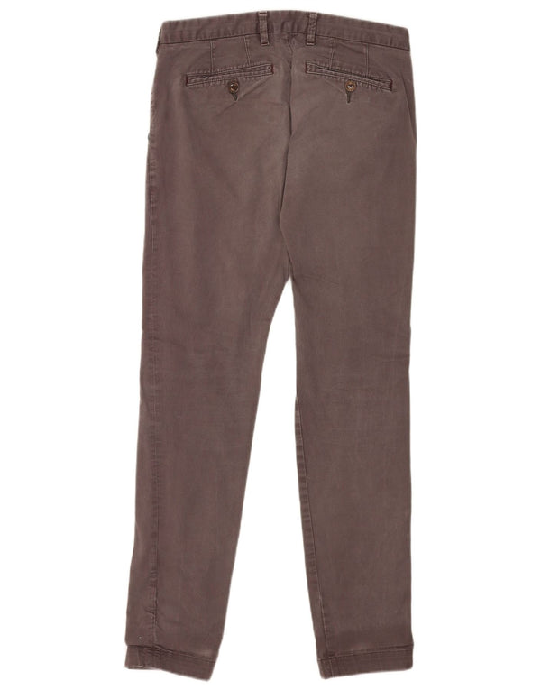 Pantalones chinos ajustados para hombre de Ted Baker W30 L30 Algodón gris