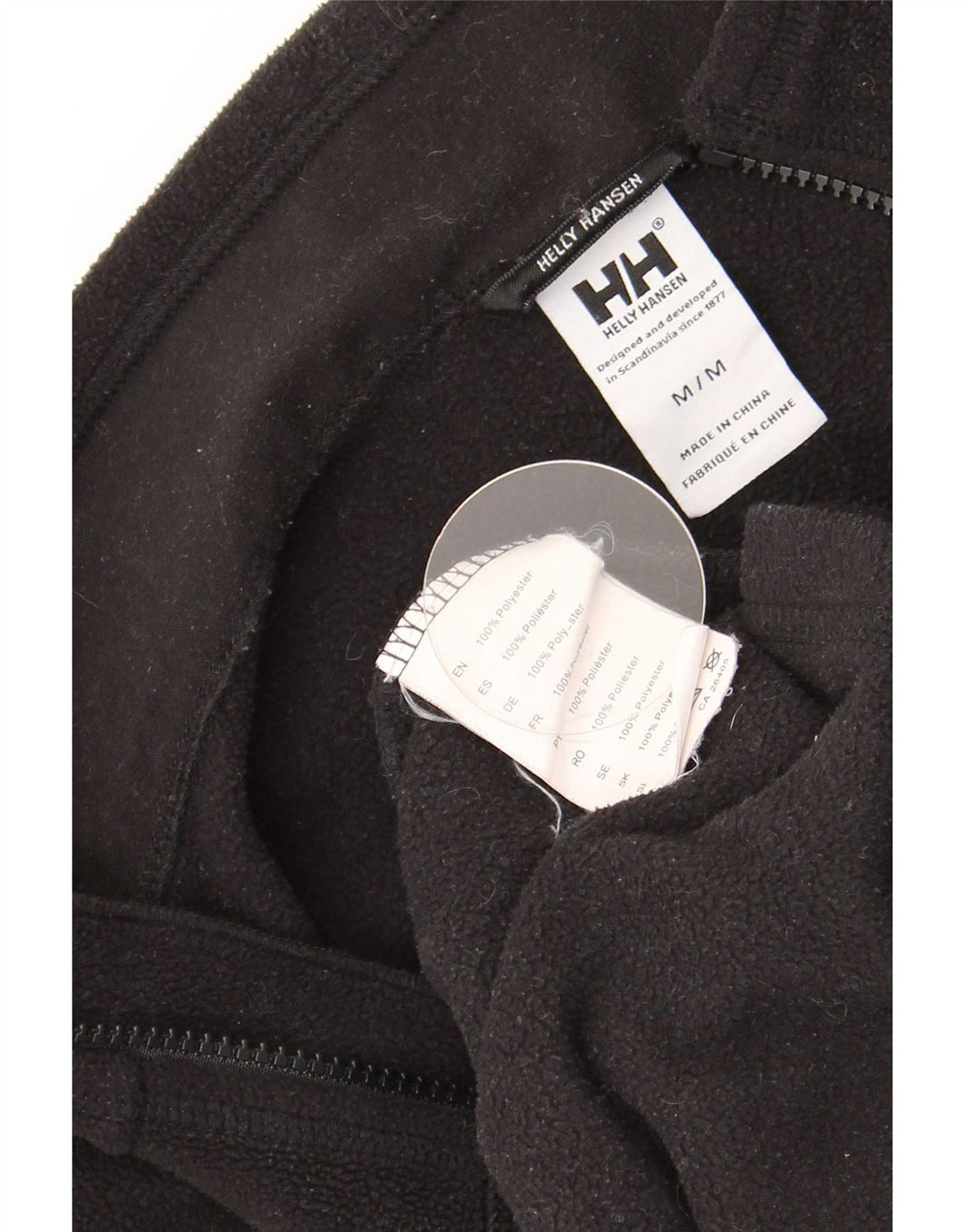 Helly Hansen Chaqueta polar para hombre UK 38 Mediana Negro Poliéster