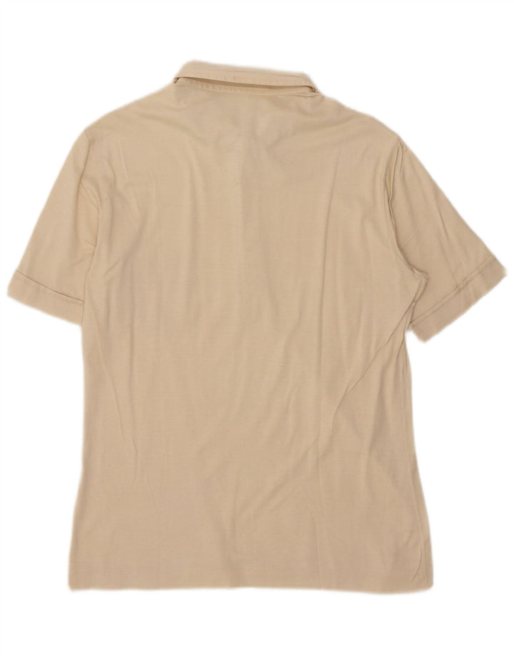 Polo vintage para hombre IT 46 Pequeño Beige